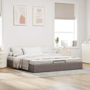 osmannisk sengeramme uden madras 180x200 cm stof gråbrun