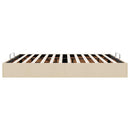 osmannisk sengeramme uden madras 200x200 cm stof cremefarvet