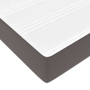 osmannisk sengeramme med madras 100x200 cm kunstlæder grå