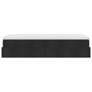 osmannisk sengeramme med madras 90x190 cm stof sort