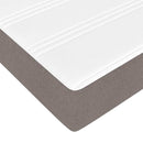 osmannisk sengeramme med madras 120x190 cm stof gråbrun