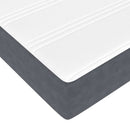 osmannisk sengeramme med madrasser 200x200 cm fløjl mørkegrå