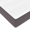 osmannisk sengeramme med madrasser 180x200 cm kunstlæder grå