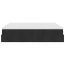 osmannisk sengeramme med madrasser 160x200 cm stof sort