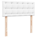 osmannisk sengeramme med madras 120x190 cm kunstlæder hvid
