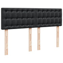 osmannisk sengeramme med madras 140x190 cm kunstlæder sort