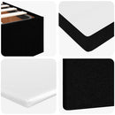 ottoman seng med madras 120x190 cm stof sort