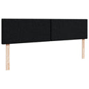 osmannisk sengeramme med madras 180x200 cm stof sort