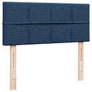 osmannisk sengeramme med madras 120x190 cm stof blå