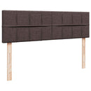 ottoman seng med madras 140x190 cm stof mørkebrun