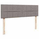 ottoman seng med madras 140x200 cm stof gråbrun