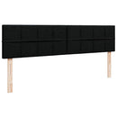 osmannisk sengeramme med madras 180x200 cm stof sort