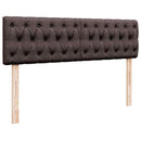 ottoman seng med madras 140x190 cm stof mørkebrun