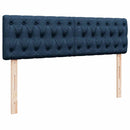 ottoman seng med madras 140x190 cm stof blå