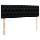 ottoman seng med madras 140x200 cm stof sort