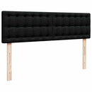 ottoman seng med madras 140x190 cm stof sort