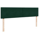 osmannisk sengeramme med madras 200x200 cm fløjl mørkegrøn