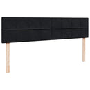 osmannisk sengeramme med madras 200x200 cm fløjl sort