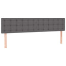 osmannisk sengeramme med madrasser 180x200 cm kunstlæder grå