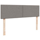 osmannisk sengeramme med madrasser 160x200 cm stof gråbrun