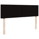 osmannisk sengeramme med madrasser 180x200 cm stof sort