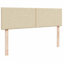 osmannisk sengeramme med madrasser 180x200 cm stof cremefarvet