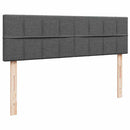 osmannisk sengeramme med madrasser 160x200 cm stof mørkegrå