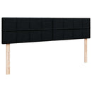 osmannisk sengeramme med madrasser 160x200 cm stof sort