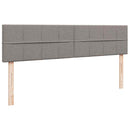 osmannisk sengeramme med madrasser 180x200 cm stof gråbrun