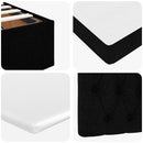 osmannisk sengeramme med madrasser 160x200 cm stof sort