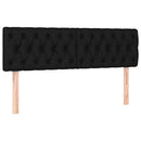 osmannisk sengeramme med madrasser 160x200 cm stof sort