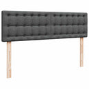 osmannisk sengeramme med madrasser 160x200 cm stof mørkegrå