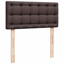 osmannisk sengeramme med madrasser 160x200 cm stof mørkebrun