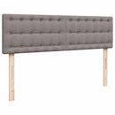 osmannisk sengeramme med madrasser 160x200 cm stof gråbrun