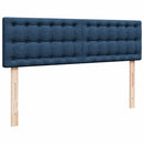 osmannisk sengeramme med madrasser 160x200 cm stof blå