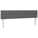 osmannisk sengeramme med madrasser 180x200 cm stof mørkegrå