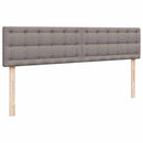 osmannisk sengeramme med madrasser 180x200 cm stof gråbrun
