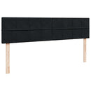 osmannisk sengeramme med madrasser 180x200 cm fløjl sort