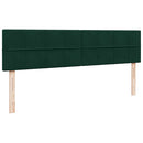 osmannisk sengeramme med madrasser 200x200 cm fløjl mørkegrøn