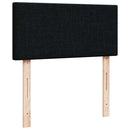 ottoman seng med madras & LEDs 80x200 cm stof sort