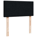 osmannisk sengeramme med madras 90x190 cm stof sort