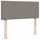 ottoman seng med madras & LEDs 120x190cm stof gråbrun