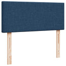 ottoman seng med madras & LEDs 120x190cm stof blå