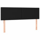 ottoman seng med madras & LEDs 140x190 cm stof Sort