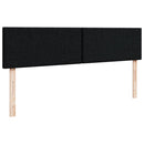 ottoman seng med madras & LEDs 180x200cm stof sort