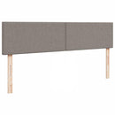 ottoman seng med madras & LEDs 180x200cm stof gråbrun