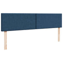 ottoman seng med madras & LEDs 180x200cm stof blå