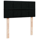 ottoman seng med madras 90x200 cm stof sort
