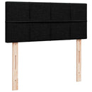 ottoman seng med madras 120x200 cm stof sort