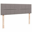 osmannisk sengeramme med madras 160x200 cm stof gråbrun